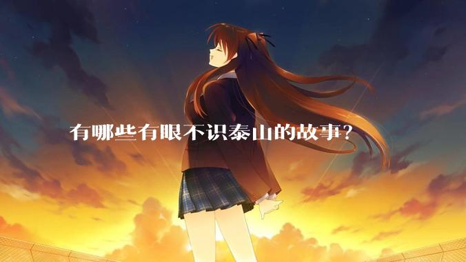 有哪些有眼不识泰山的故事？