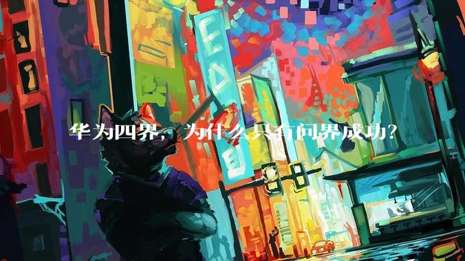 华为四界，为什么只有问界成功？